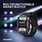 Valante Ultrax Smartwatch - Smartwatch Heren - Zwart - 44 mm - Stappenteller - Hartslagmeter - Saturatiemeter - Bellen via Bluetooth