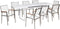 VALCANETTO/GROSSETO - 8-zits Tuinset - Wit - Aluminium