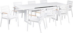 VALCANETTO/TAVIANO - Tuinset voor 8 - Wit - Aluminium