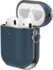Valenta - AirPods Hoesje - Leer Snap - Gen 1 - Gen 2 - Blauw