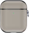 Valenta - AirPods Hoesje - Leer Snap - Gen 1 - Gen 2 - Grijs