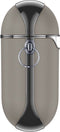 Valenta - AirPods Hoesje - Leer Snap - Gen 1 - Gen 2 - Grijs