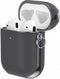 Valenta - AirPods Hoesje - Leer Snap - Gen 1 - Gen 2 - Grijs