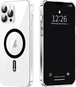 Valenta - Back Cover Glass - 9H - Camera bescherming - geschikt voor magnetische Apple accessoires -Transparant - iPhone 13 Pro