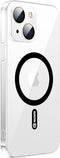 Valenta - Back Cover Glass - 9H - Camera bescherming - geschikt voor magnetische Apple accessoires - Transparant - iPhone 13