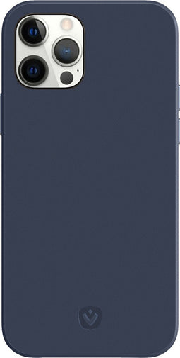 Valenta - Back Cover Snap Luxe - Blauw - Leer - iPhone 12 - 12 Pro