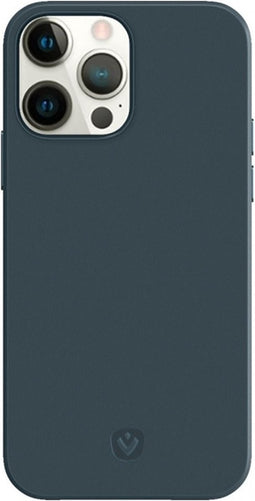 Valenta - Back Cover Snap Luxe - Leer - BLAUW - iPhone 13 Pro