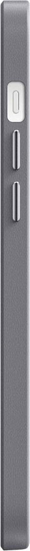 Valenta - Back Cover Snap Luxe - Leer - Grijs - iPhone 12 - 12 Pro