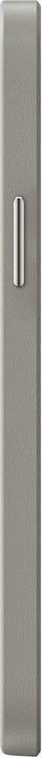 Valenta - Back Cover Snap Luxe - Leer - Grijs - iPhone 12 - 12 Pro