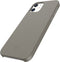 Valenta - Back Cover Snap Luxe - Leer - Grijs - iPhone 12 Mini