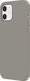 Valenta - Back Cover Snap Luxe - Leer - Grijs - iPhone 12 Mini