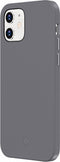 Valenta - Back Cover Snap Luxe - Leer - Grijs - iPhone 12 Mini