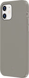 Valenta - Back Cover Snap Luxe - Leer - Grijs - iPhone 12 Mini