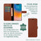 Valenta - Book Case - Bruin - Apple iPhone 11 Pro - Leer