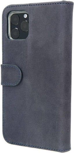 Valenta - Book Case - Classic Luxe - Vintage Blauw - Leer - iPhone 11 Pro