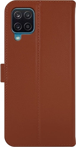 Valenta - Book Case - Samsung Galaxy A12 - Bruin - Leer