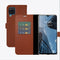 Valenta - Book Case - Samsung Galaxy A12 - Bruin - Leer