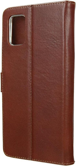 Valenta - Book Case - Samsung Galaxy A51 - Bruin - Leer