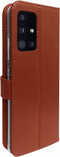 Valenta - Book Case - Samsung Galaxy A51 - Bruin - Leer