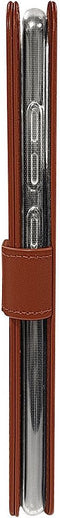 Valenta - Book Case - Samsung Galaxy S21FE - Bruin - Leer