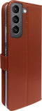Valenta - Book Case - Samsung Galaxy S21FE - Bruin - Leer