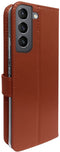 Valenta - Book Case - Samsung Galaxy S22 - Bruin - Leer