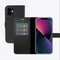 Valenta - Book Case - Zwart - Apple iPhone 12 Mini - Leer