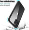 Valenta - Bumper Hoesje - Full Cover - iPhone 12 - 12 Pro - Tempered Glass - Zwart