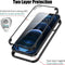 Valenta - Bumper Hoesje - Full Cover - iPhone 12 - 12 Pro - Tempered Glass - Zwart