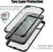 Valenta - Bumper Hoesje - iPhone 11 - Full Cover - Tempered Glass - Zwart
