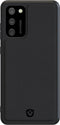 Valenta - Samsung Galaxy A02s Hoesje - Back Case Snap - Leer - Zwart