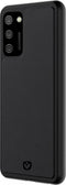 Valenta - Samsung Galaxy A02s Hoesje - Back Case Snap - Leer - Zwart