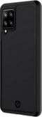 Valenta - Samsung Galaxy A42 Hoesje - Back Case Snap Leer Zwart