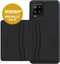 Valenta - Samsung Galaxy A42 Hoesje - Back Case Snap Leer Zwart