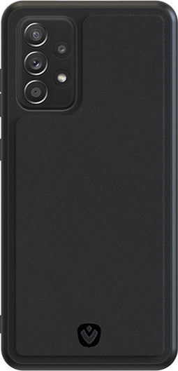 Valenta - Samsung Galaxy A52 4G/Galaxy A52 5G Hoesje - Back Cover Snap - Leer - Zwart