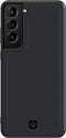 Valenta - Samsung Galaxy S21 Hoesje - Back Case Snap Luxe Leer Zwart