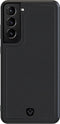 Valenta - Samsung Galaxy S21 Plus Hoesje - Back Case Snap Leer Zwart