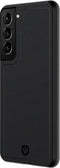 Valenta - Samsung Galaxy S21 Plus Hoesje - Back Case Snap Leer Zwart