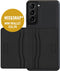 Valenta - Samsung Galaxy S21 Plus Hoesje - Back Case Snap Leer Zwart