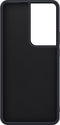 Valenta - Samsung Galaxy S21 Ultra Hoesje - Back Case Snap Leer Zwart