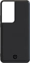 Valenta - Samsung Galaxy S21 Ultra Hoesje - Back Case Snap Leer Zwart