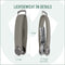 Valenta Sleutelhouder - Key Organizer - 2-7 sleutels - D ring - Leer - Grijs