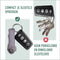 Valenta Sleutelhouder - Snap - Key Organizer - 2-7 sleutels - D ring - Paars