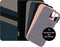 Valenta Telefoonhoesje geschikt voor Echt Leer Hoesje Bookcase | Valenta Snap Portemonnee | Pasjeshouder voor 3 Pasjes | Telefoonhoesje voor Pinpas / OV Kaart / Rijbewijs - Large - Zwart