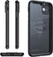 Valenta x Spy-Fy®: iPhone 12 Pro Max Hoesje met Camera Covers aan Voor- én Achterkant | Beschermt je Privacy en je Camera’s | Mat Zwart