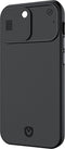 Valenta x Spy-Fy®: iPhone 12 Pro Max Hoesje met Camera Covers aan Voor- én Achterkant | Beschermt je Privacy en je Camera’s | Mat Zwart