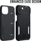 Valenta x Spy-Fy®: iPhone 14 Hoesje met Camera Covers aan Voor- én Achterkant | Beschermt je Privacy en je Camera’s | Hard Kunststof Backcover | Zwart
