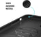 Valenta x Spy-Fy®: iPhone 14 Hoesje met Camera Covers aan Voor- én Achterkant | Beschermt je Privacy en je Camera’s | Hard Kunststof Backcover | Zwart