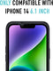 Valenta x Spy-Fy®: iPhone 14 Hoesje met Camera Covers aan Voor- én Achterkant | Beschermt je Privacy en je Camera’s | Hard Kunststof Backcover | Zwart