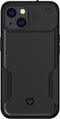 Valenta x Spy-Fy®: iPhone 14 Plus Hoesje met Camera Covers aan Voor- én Achterkant | Beschermt je Privacy en je Camera’s | Hard Kunststof Backcover | Zwart